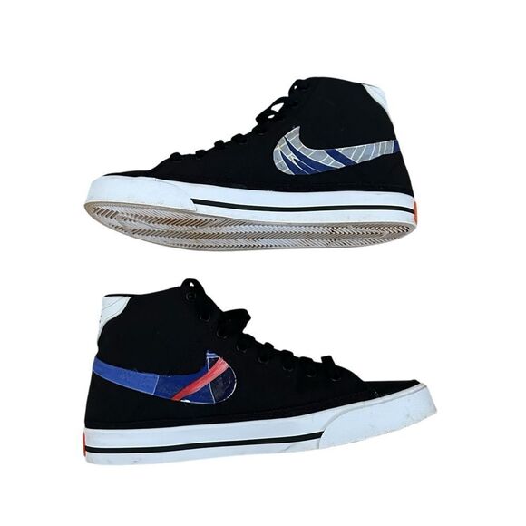 Nike Court Legacy Canvas Mid Black White shoes ~ Size 8 ~ DD0161-001 - Picture 2 of 9